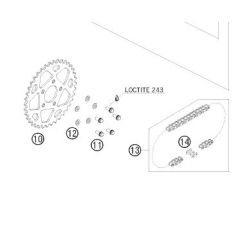 SPROCKET 40-T       50 SX 2009