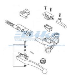 LEVER SCREW CPL. 125-200   '98
