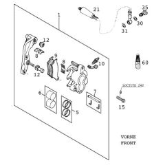 BRAKE PAD SET FR. TOSHIBA H38