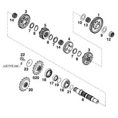 ENGINE SPROCKET 15 T DAMPED