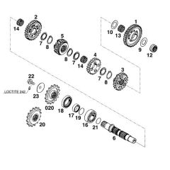 ENGINE SPROCKET 16 T DAMPED