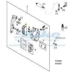 BRAKE P.SET FR. TEXTART40