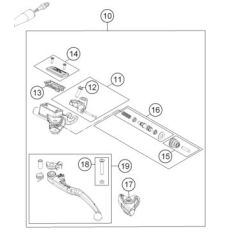 CLUTCH LEVER LONG CPL. 2013