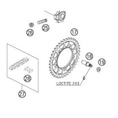 REAR SPROCKET 38-T STEEL    05