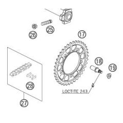 REAR SPROCKET 41-T STEEL    05