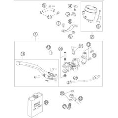 HAND BRAKE LEVER CPL.