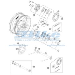 CHAIN WHEEL STEEL 37-T RC8