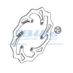 BRAKE DISC FRONT 260