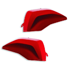 Ducati Färgkåpor till Sidoväskor Set Röda Multistrada V4