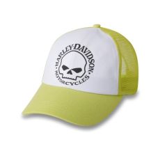 Harley-Davidson Willie G Skull Trucker Cap - Colorblocked - Wild Lime