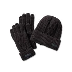 Harley-Davidson Laced Up Hat & Glove Gift Set - Black Beauty