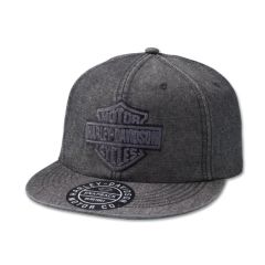 Harley-Davidson Bar & Shield Denim Snapback Cap - Black