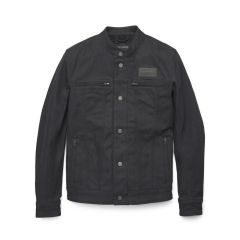 Harley-Davidson Mens's Chisel Denim Trucker Riding Jacket - Black Harley-Davidson Mens's Chisel Denim Trucker Riding Jacket - Black