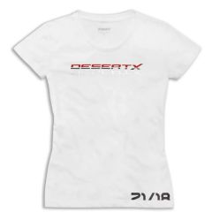 Ducati DesertX Logo T-shirt Dam Vit 